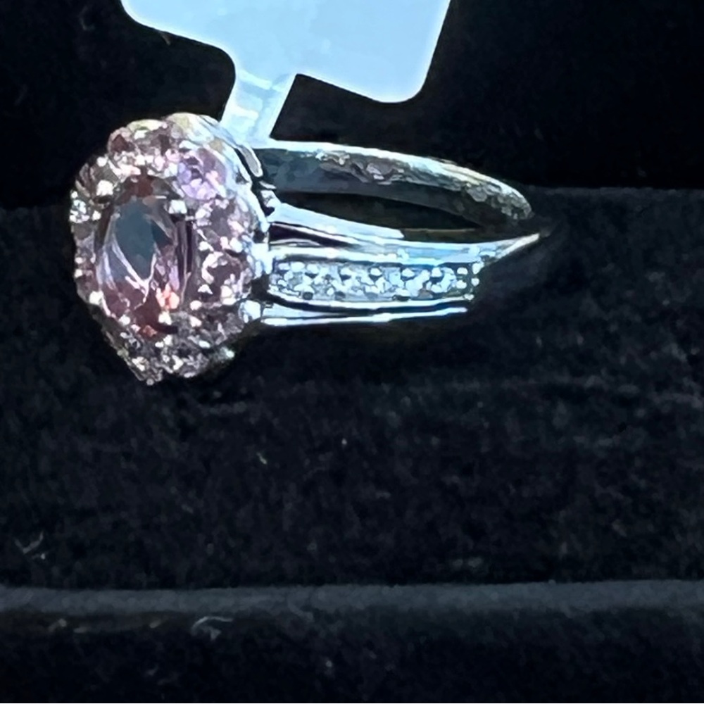 Pink Tourmaline Sterling Silver Ring - Picture 4 of 9
